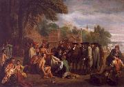 Benjamin West William Penn s Treaty with the Indians Sweden oil painting reproduction